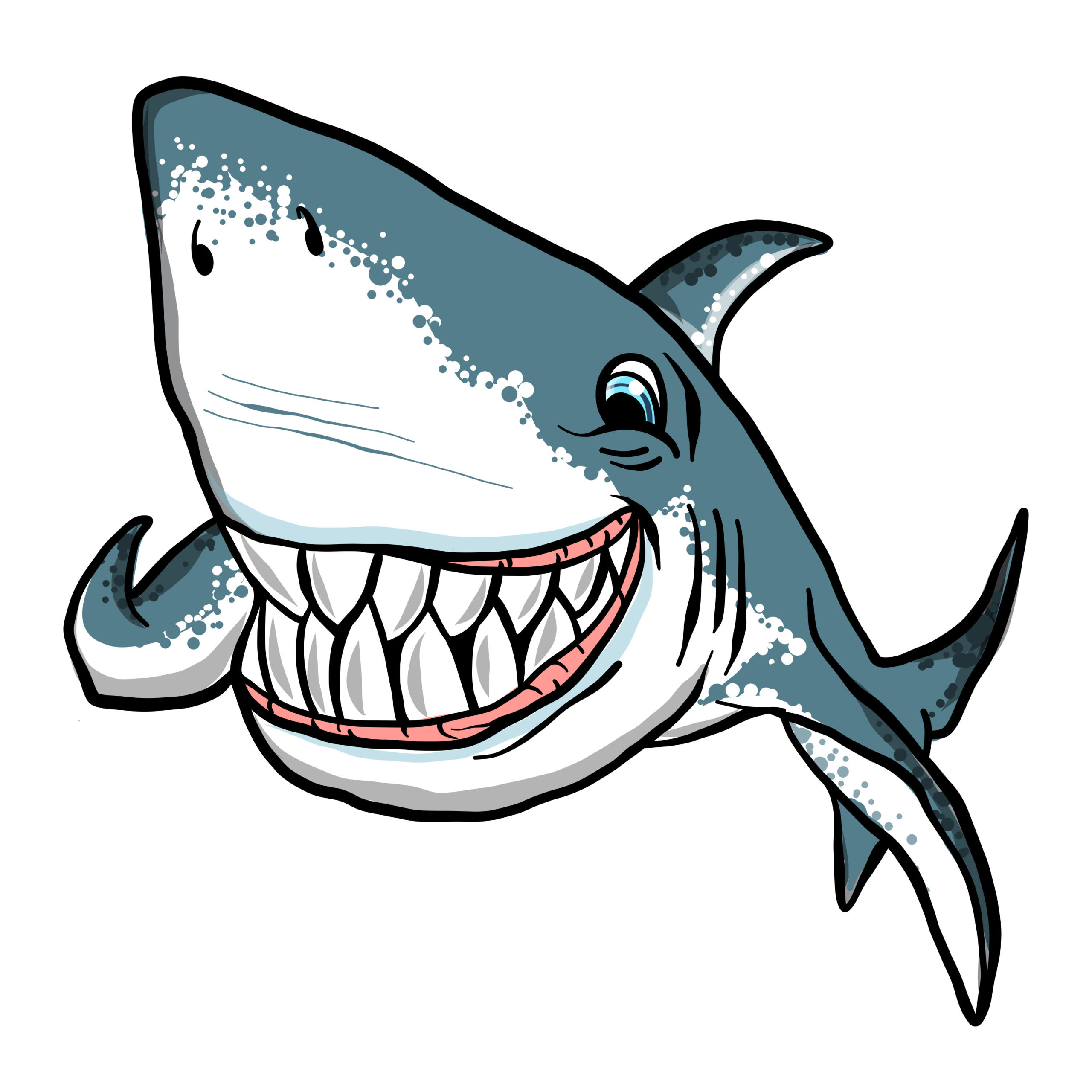 a smiling Shark - Dive Shirts