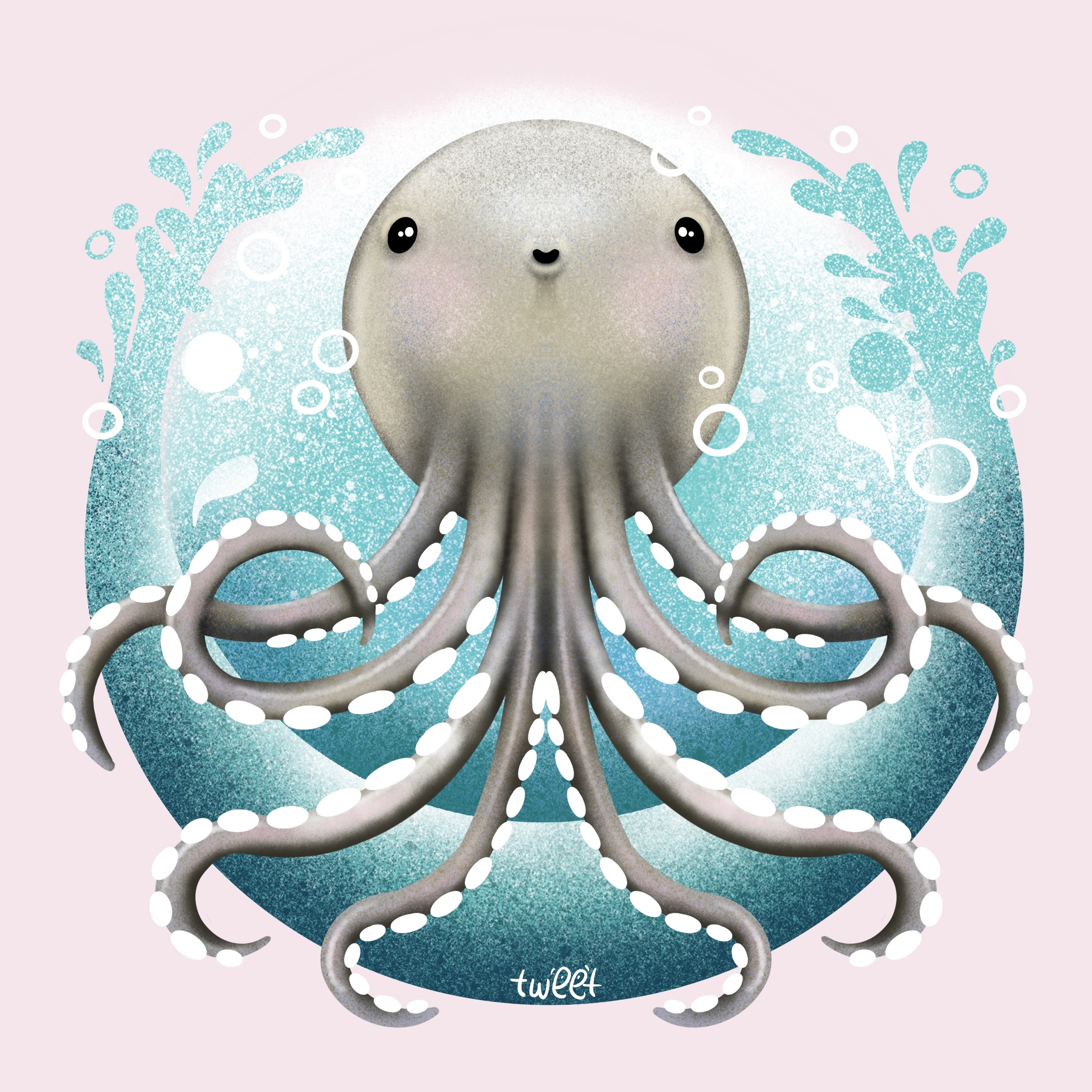 Octopus on a wave - Dive Shirts